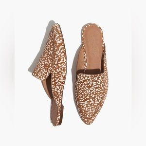 Madewell Frances Skimmer Mule in Mini Leopard Calf Hair